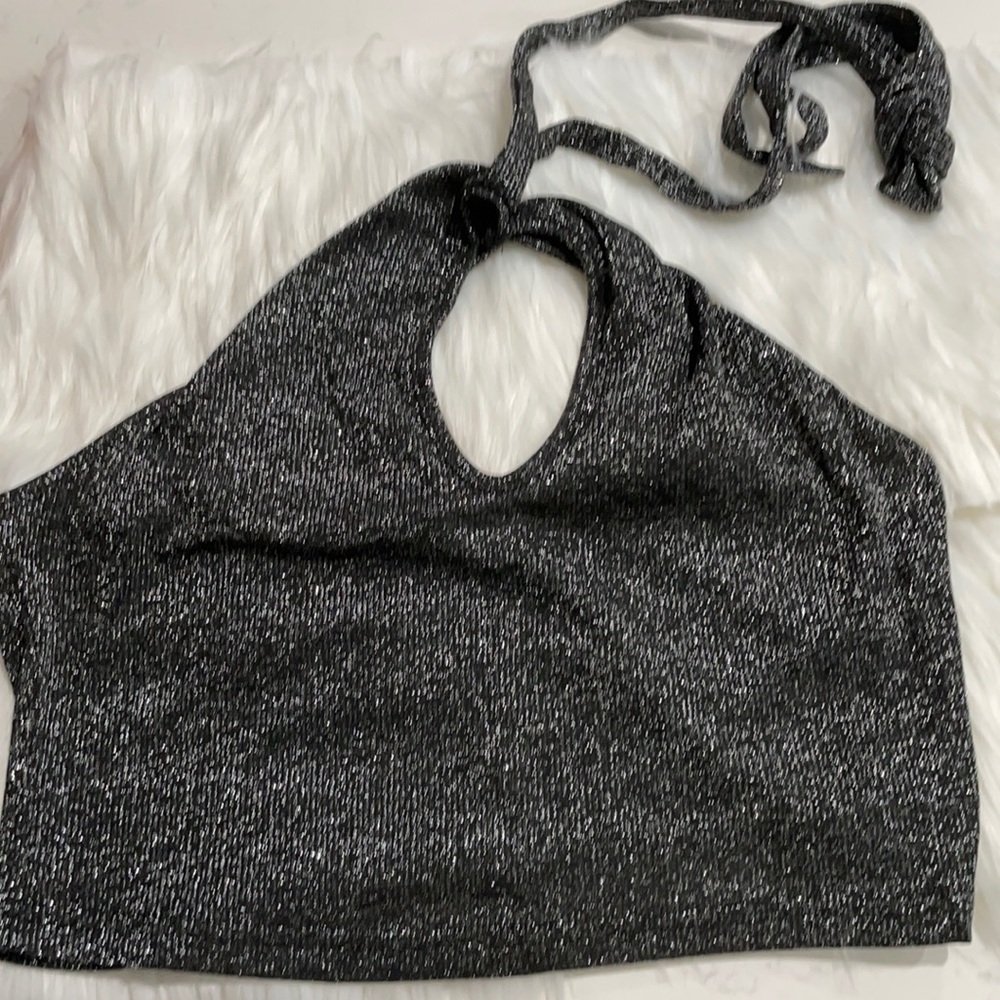 Black glittery top size medium/large
